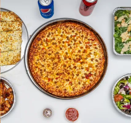 Pizza 64 Special - Fully loaded fusion pizza at Pizza 64 Saddlepeace